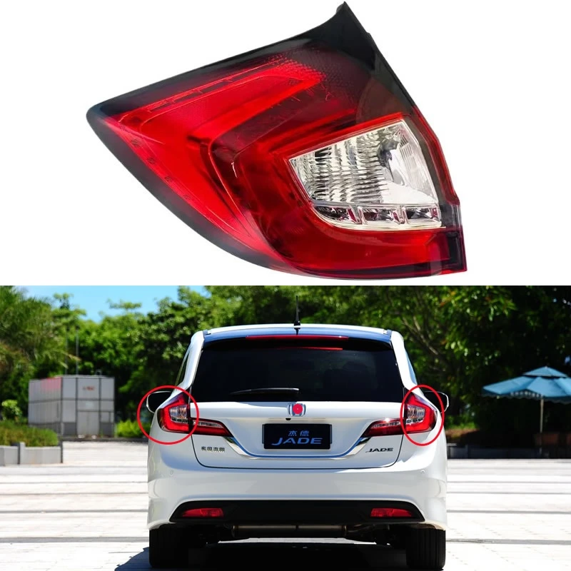 

For Honda JADE 2013-2020 Car Accessories LED Rear Outer Tail Light Assembly Stop Lights Parking Lamp Replace original tail light