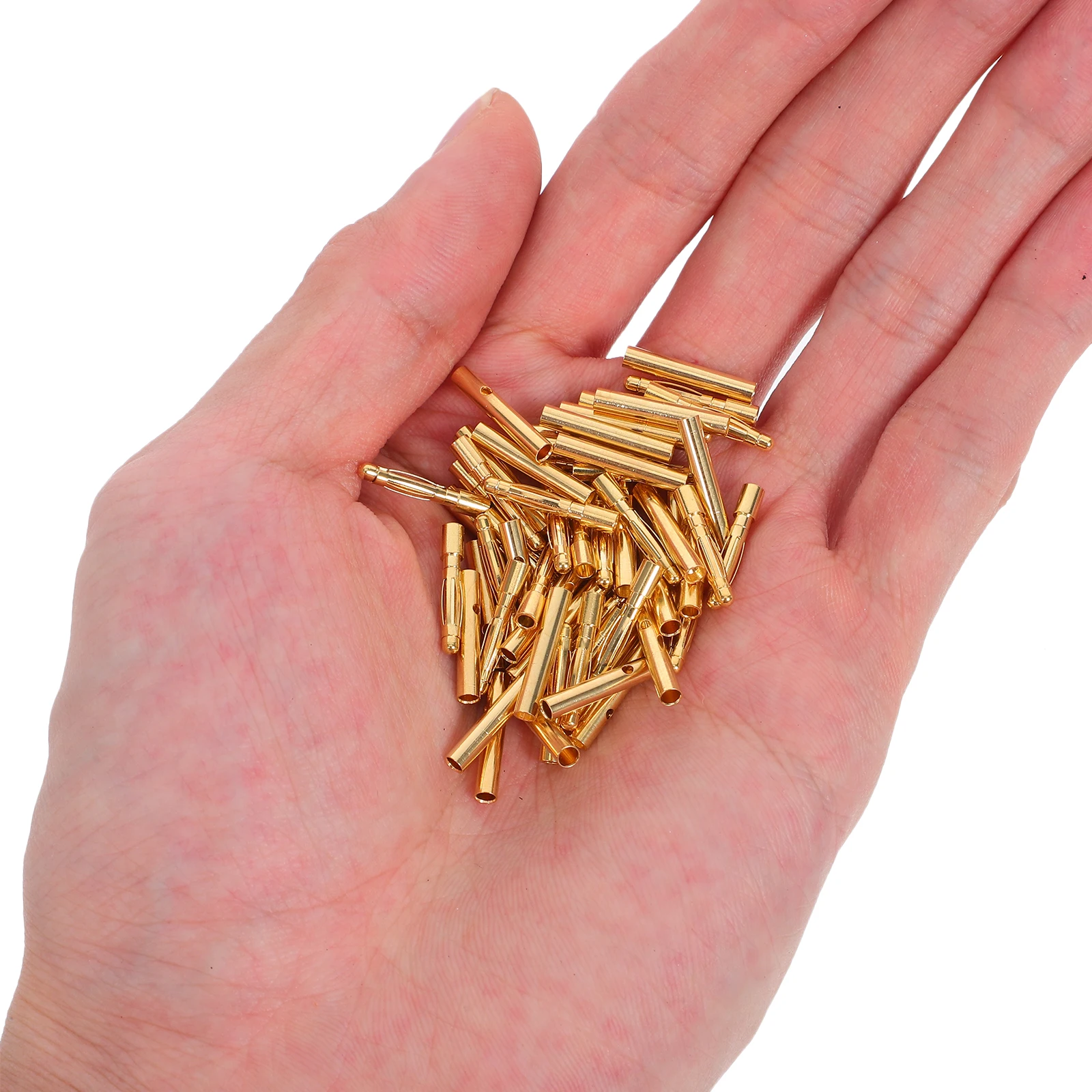 

30 set 2Mm Gold-Plated Brass Banana Plugs Motor Connectors For Rc Cars Boats Airplanes High Conductivity Wire Adapters