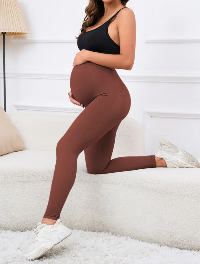 Yogahose für schwangere Frauen, Sport-Leggings, lange Hose – Detail 16