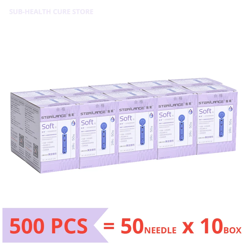 500PCS (10Boxes) 23G,26G,28G Lancets Needle Sterile Disposable Phlebotomy Needle Spilled Blood Needle Pen Free Shipping