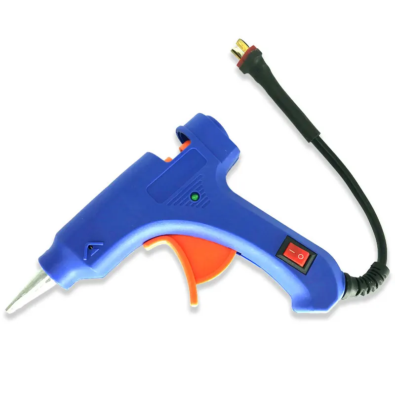 DIY Model outdoor glue gun hot melt glue gun 12V 20W portable model tool with T-plug XT60-plug 7mm glue stick assembly