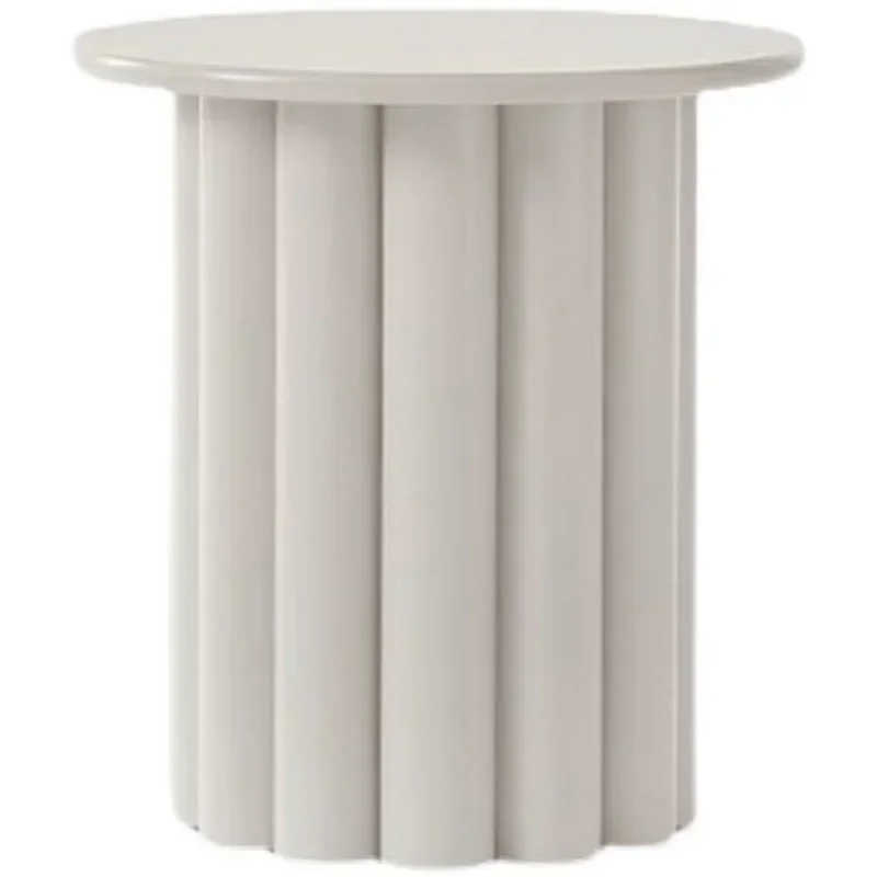 

Simple Bedside Small Wooden House with Rounded Corners Creative Designer Tea Table Modern Side Table