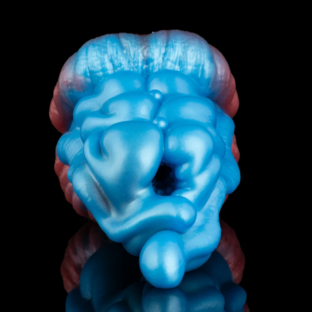 LUUK シミュレートされた唇と舌の形状 男性用ペニスマッサージオナホール 強力な刺激を与える内部チャネル ペニスエクササイザー 18歳以上