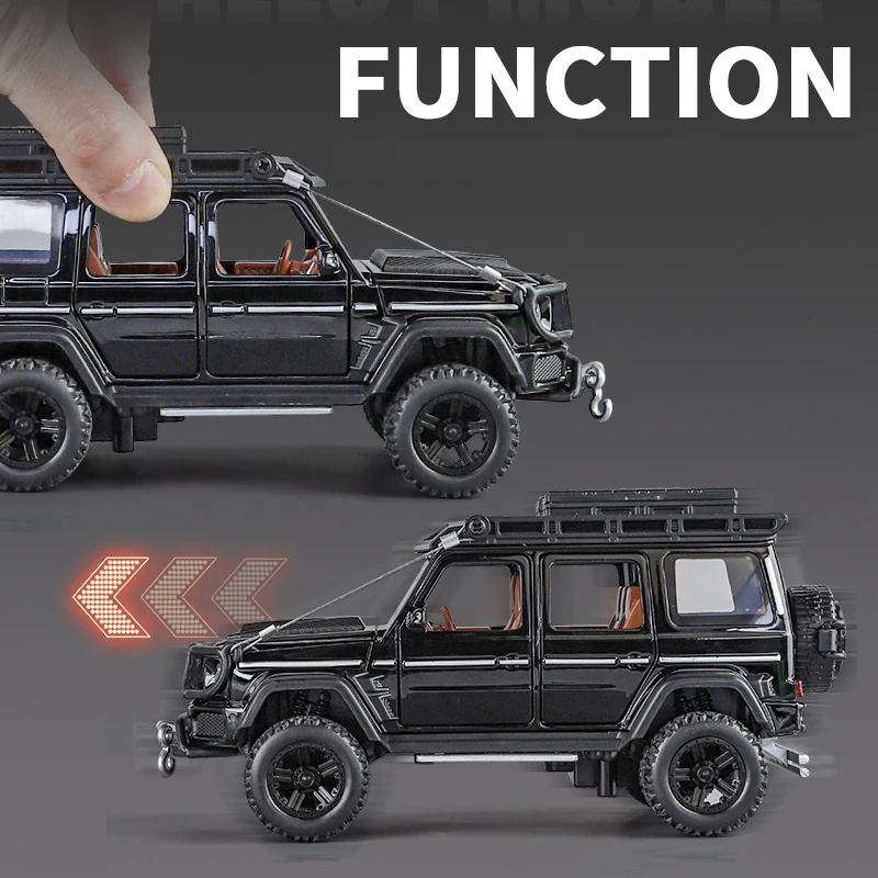 KMM 1:32 Skala Meicedes-Benc G550 4X4 Off Road High Precision Alloy Model Fast Furious Light Pull Back Kid Gift Decoration Hot W