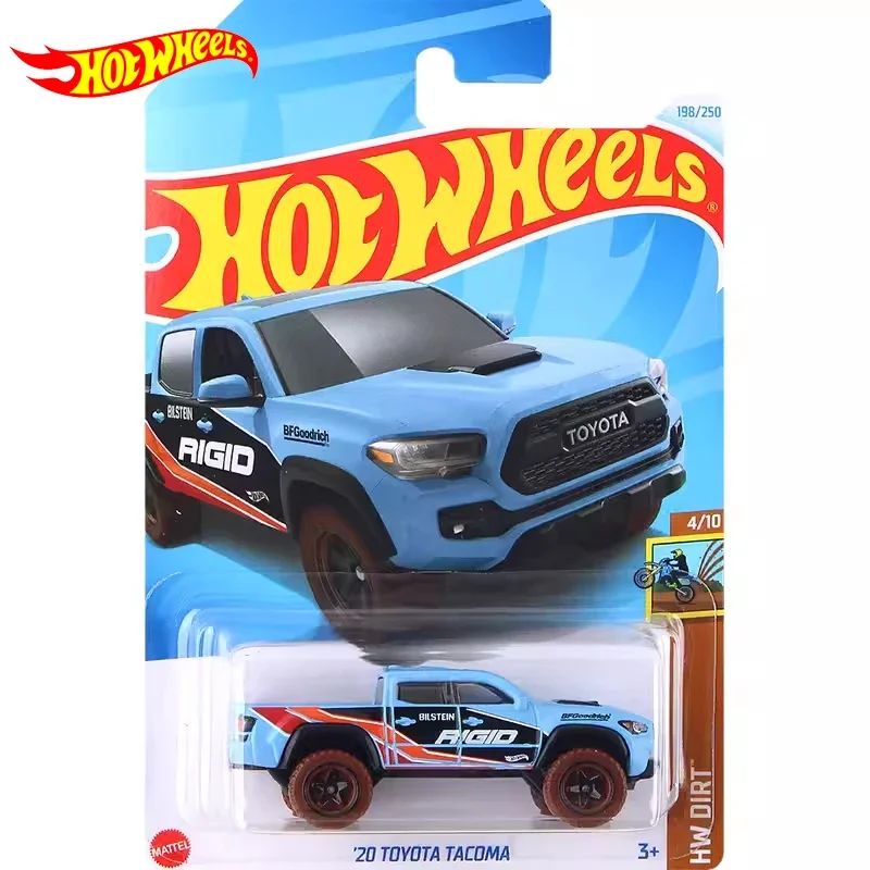 24L Original Hot Wheels Car 20 Toyota Tacoma Toy for Boy Scale 1/64 Diecast Voiture Alloy Model Brinquedo Collect Birthday Gift