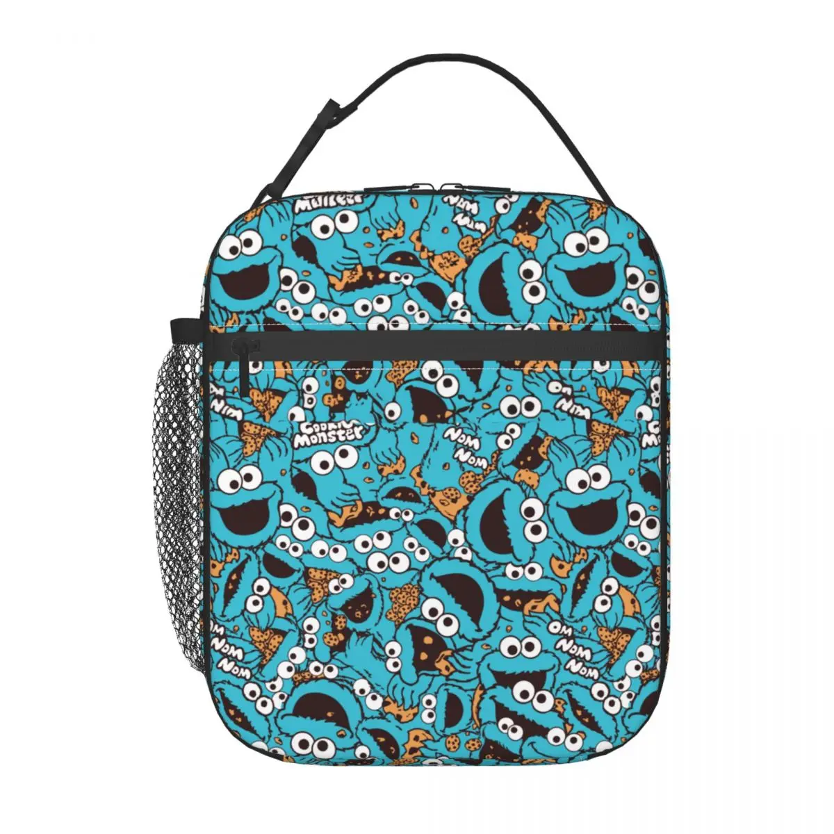 Cookies Monsters Thermal Insulated Lunch Bag for Work Portable Food Bag Container Men Women Thermal Cooler Lunch Boxes