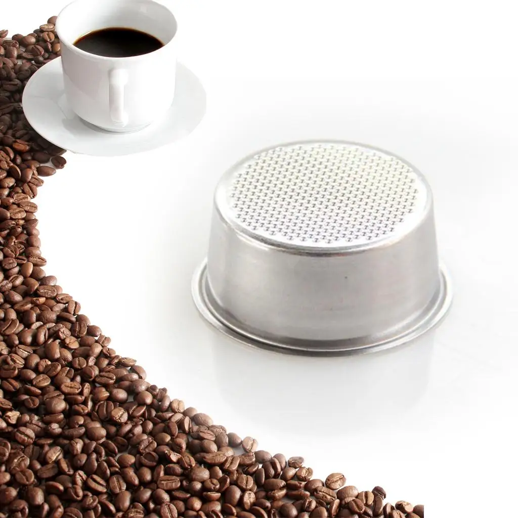 Фильтр для кофе из нержавеющей стали, кофе с двойной чашкой, 51 мм, пористая корзина без давления для