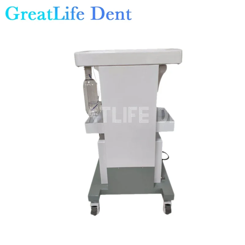 GreatLife Dent 550W Portable Dental Turbine Delivery Unit Air Compressor Suction System 6Hole with Handpiece Ultrasonic Scaler