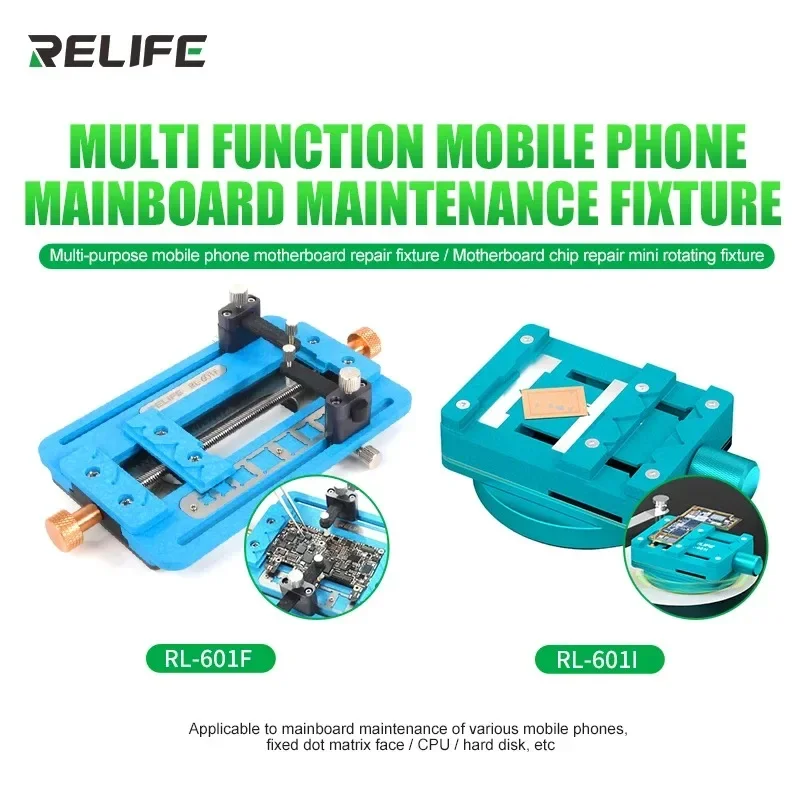 Imagem -02 - Relife-universal Rotary Ajustável Metal Clip Fixture Clamp para o Telefone Móvel Motherboard ic Chip Soldagem Ferramentas de Reparação Rl601i