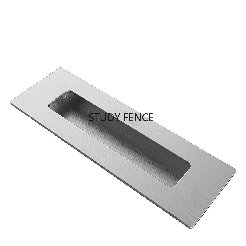 2pcs 304 Stainless Steel Concealed Handle Embedded Furniture Handle Kitchen Cabinet Handle Household Hardware Accessories