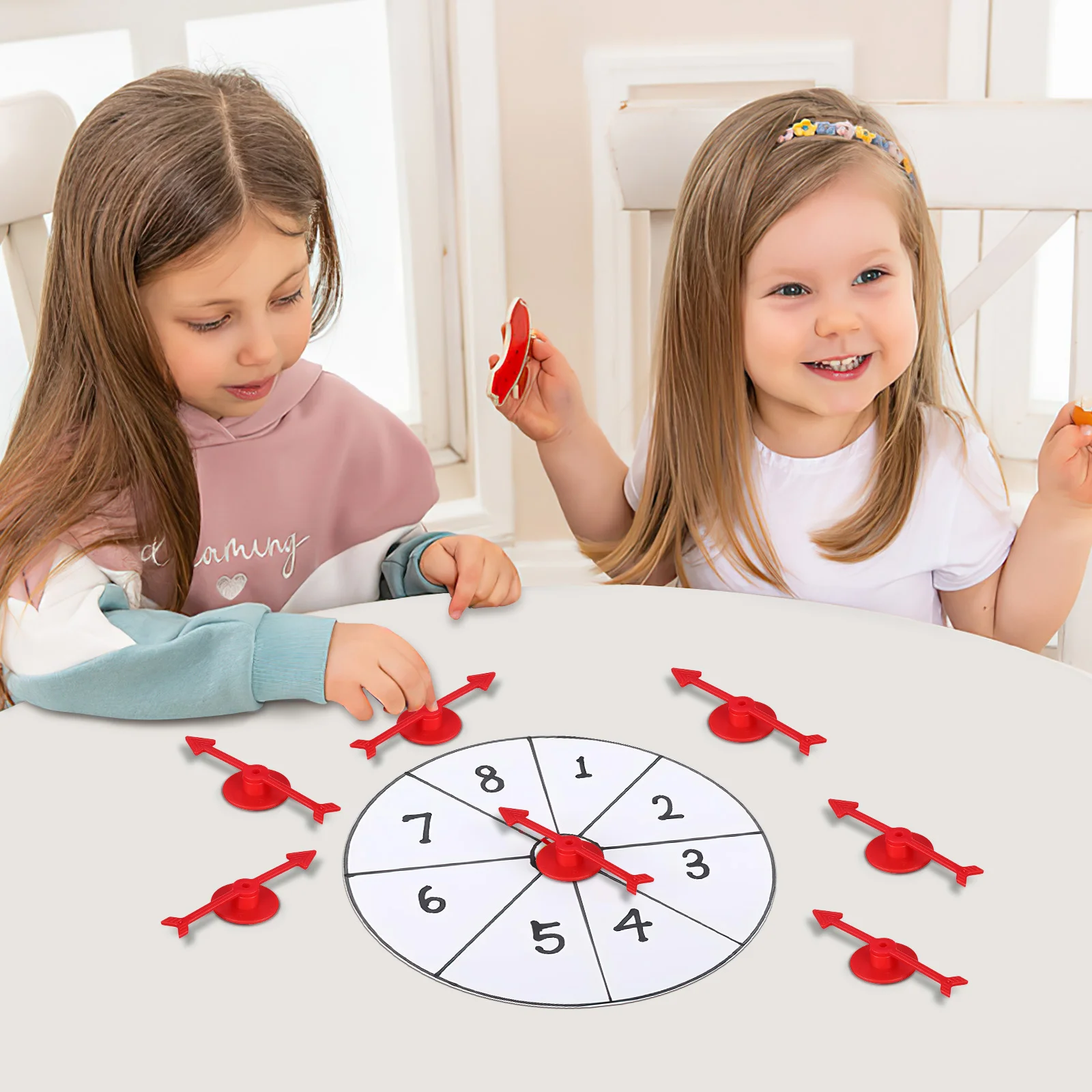 25 Pcs Rotating Board Game Toy Plastic Arrow Rotation Checker Spinners Pointer Child