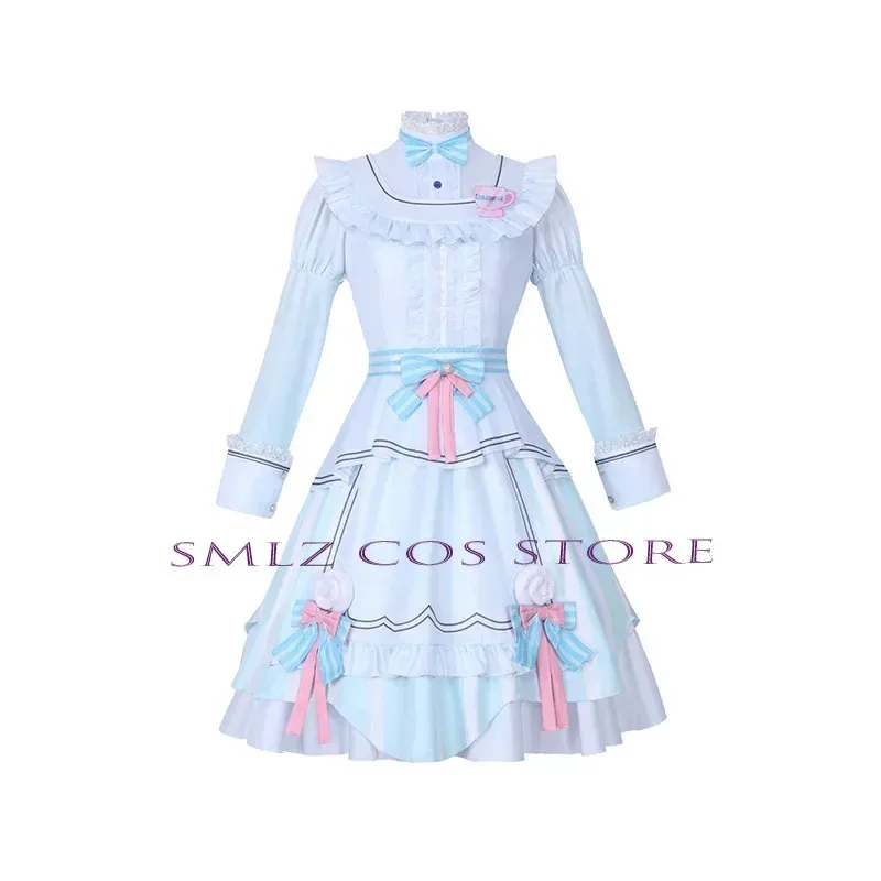 Ootori Emu تأثيري أنيمي مشروع Sekai زي المرأة فستان أبيض سترة الدعامة شعر مستعار مجموعة حفلة الهالوين الزي للمرأة