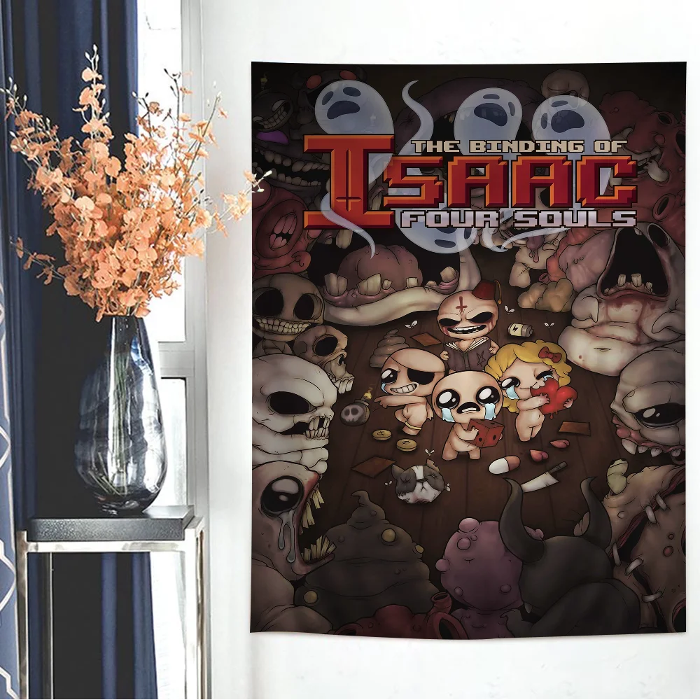 

Binding Of Isaac Cartoon Tapestry Art Science Fiction Room Home Decor Wall Hanging Sheets