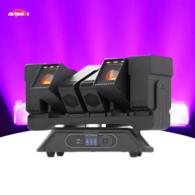 

Stage Light Bar 6x60W RGBW 4in1 Dmx Pixel Zoom Beam Wash LED Moving Head Matrix Light with Auxiliary Light for Dj Disco