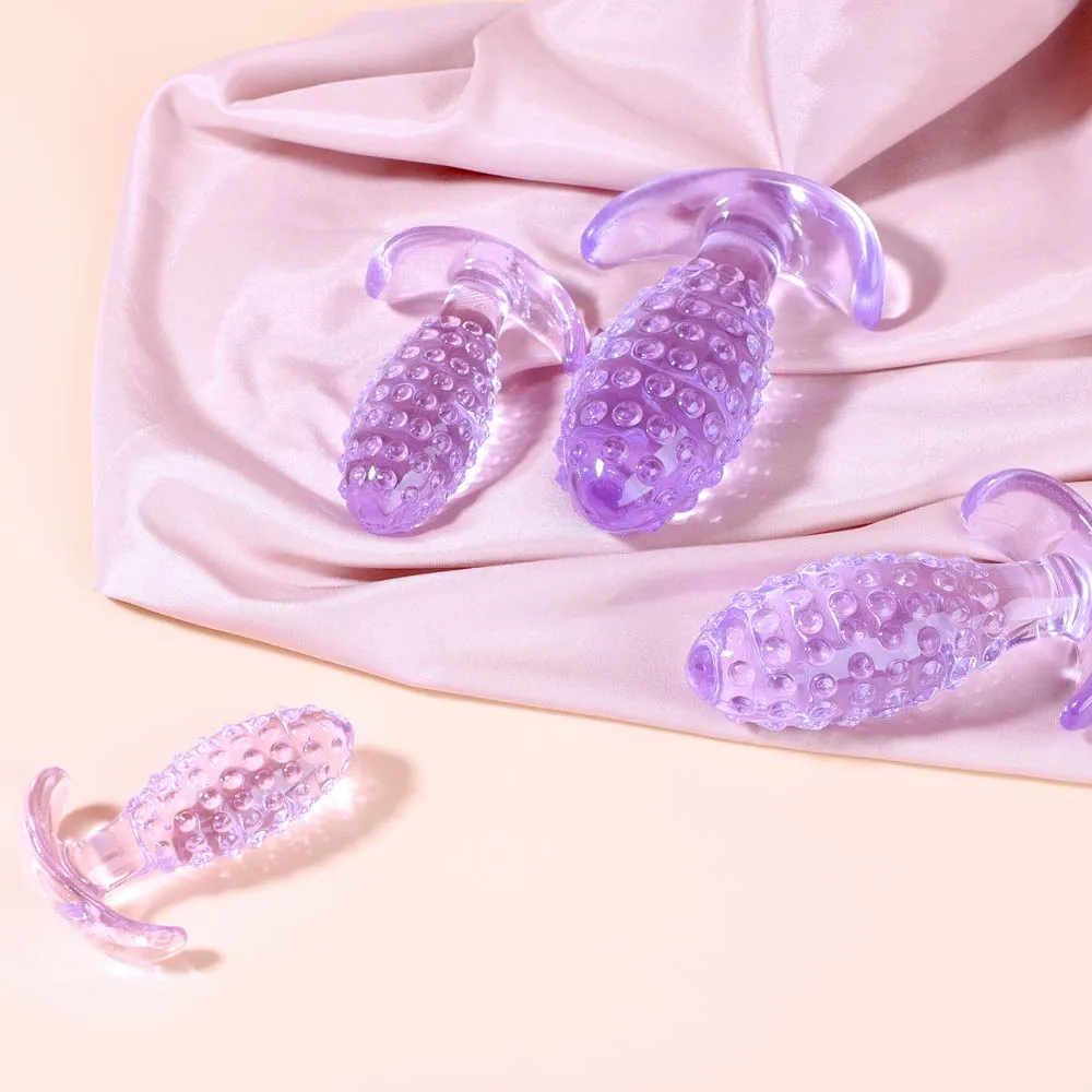 Tapón Anal de silicona con forma de piña para mujer, Juguetes sexuales espinosos, consolador Granular, estimulación del punto G, masturbador femenino