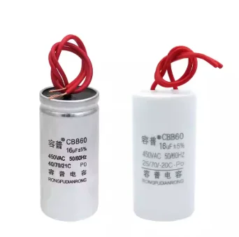 CBB60 motor washing machine dewatering machine water pump starting capacitor 16UF 450V