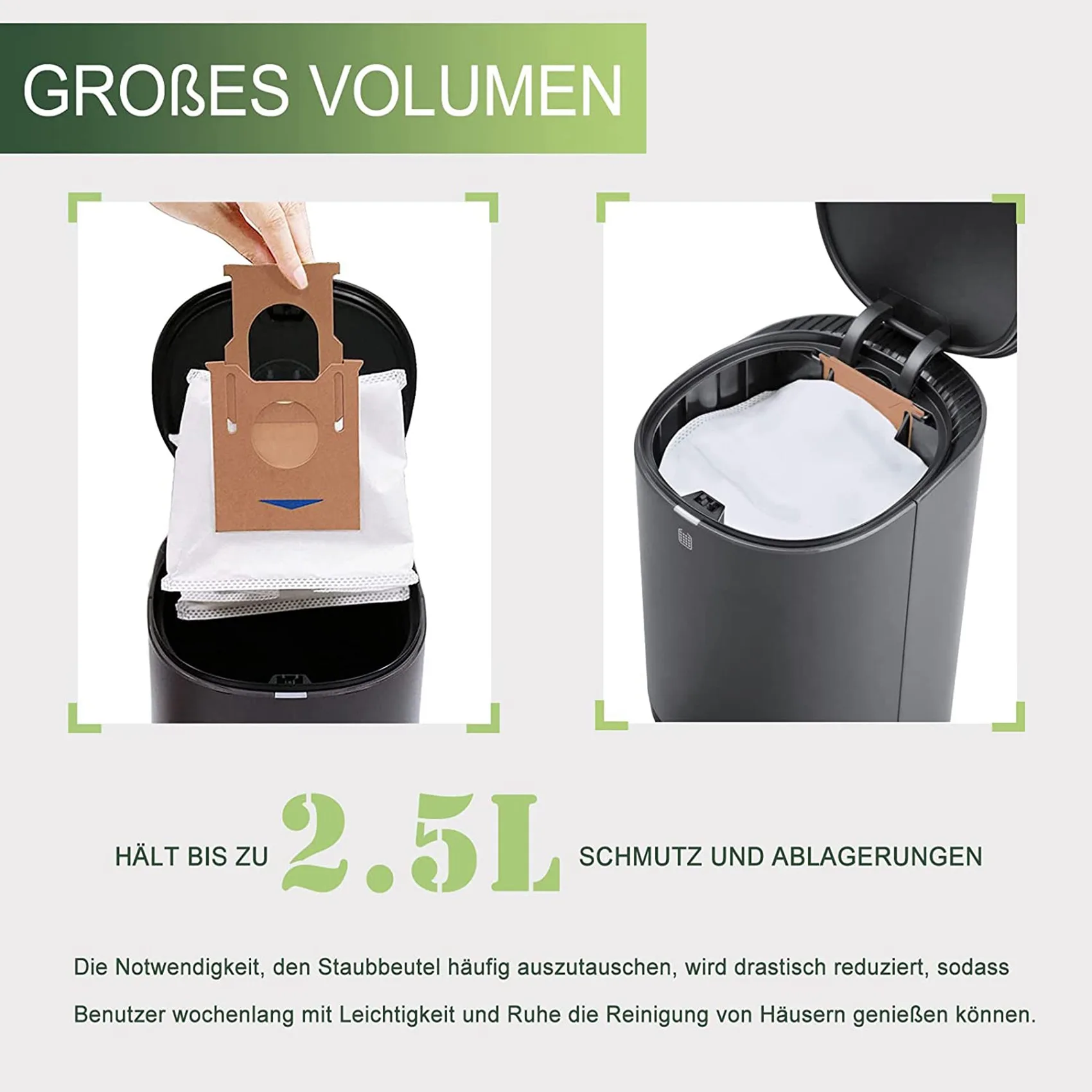 Sac de rechange pour aspirateur ECOVACS DEEBOT OZMO N8 + N8 Pro + T8, pièces de rechange, accessoires, sacs de rechange