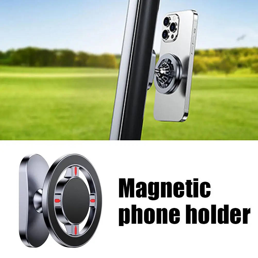 ที่ยึดโทรศัพท์ในรถยนต์สำหรับ Magsafe ที่ยึดโทรศัพท์ในรถกอล์ฟ แรงดูดแม่เหล็กสูงพิเศษ สำหรับสนามกอล์ฟ คลับ และโรงยิม