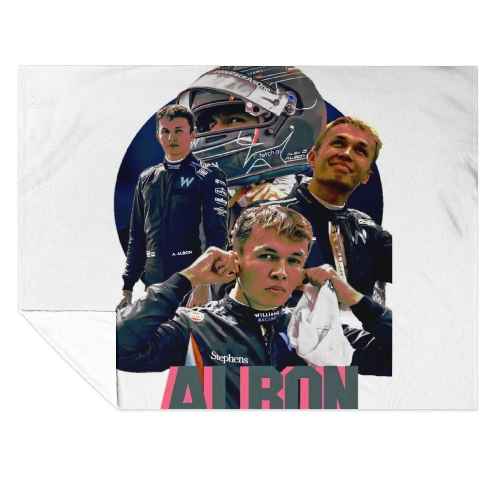 

Alex Albon Throw Blanket anime For Sofa Thin Soft Plaid Baby Blankets
