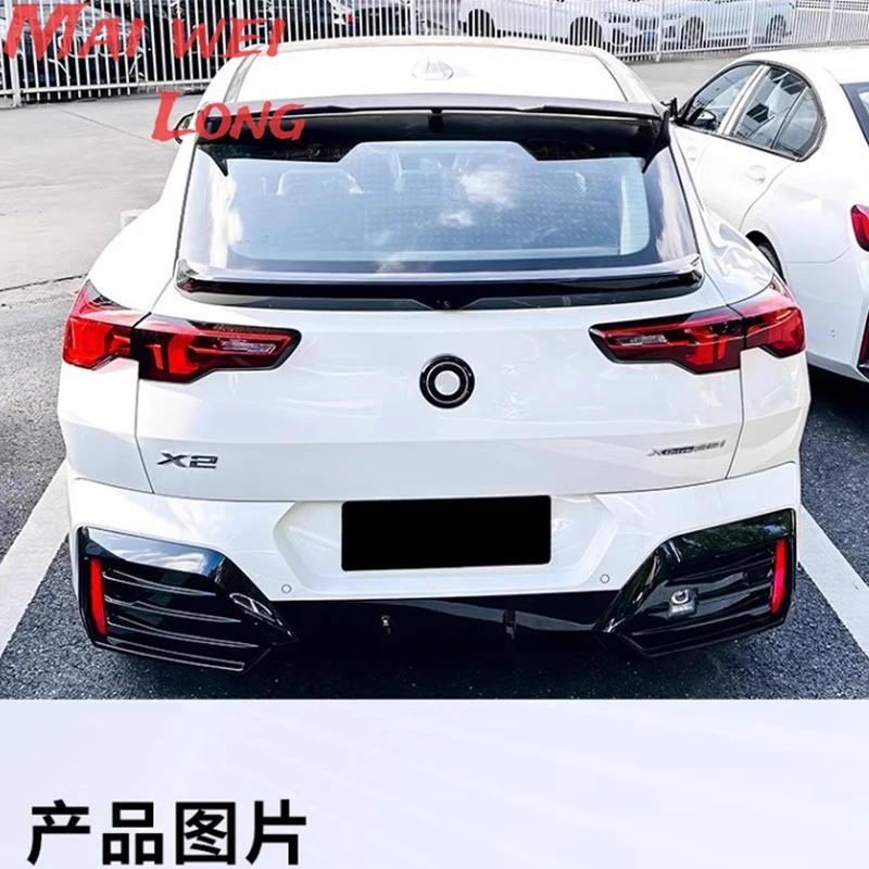 Rear Trunk Spoiler Roof Wing Racing Sport Splitter Exterior Part For BMW X2 U10 2023+ Tuning Accessories