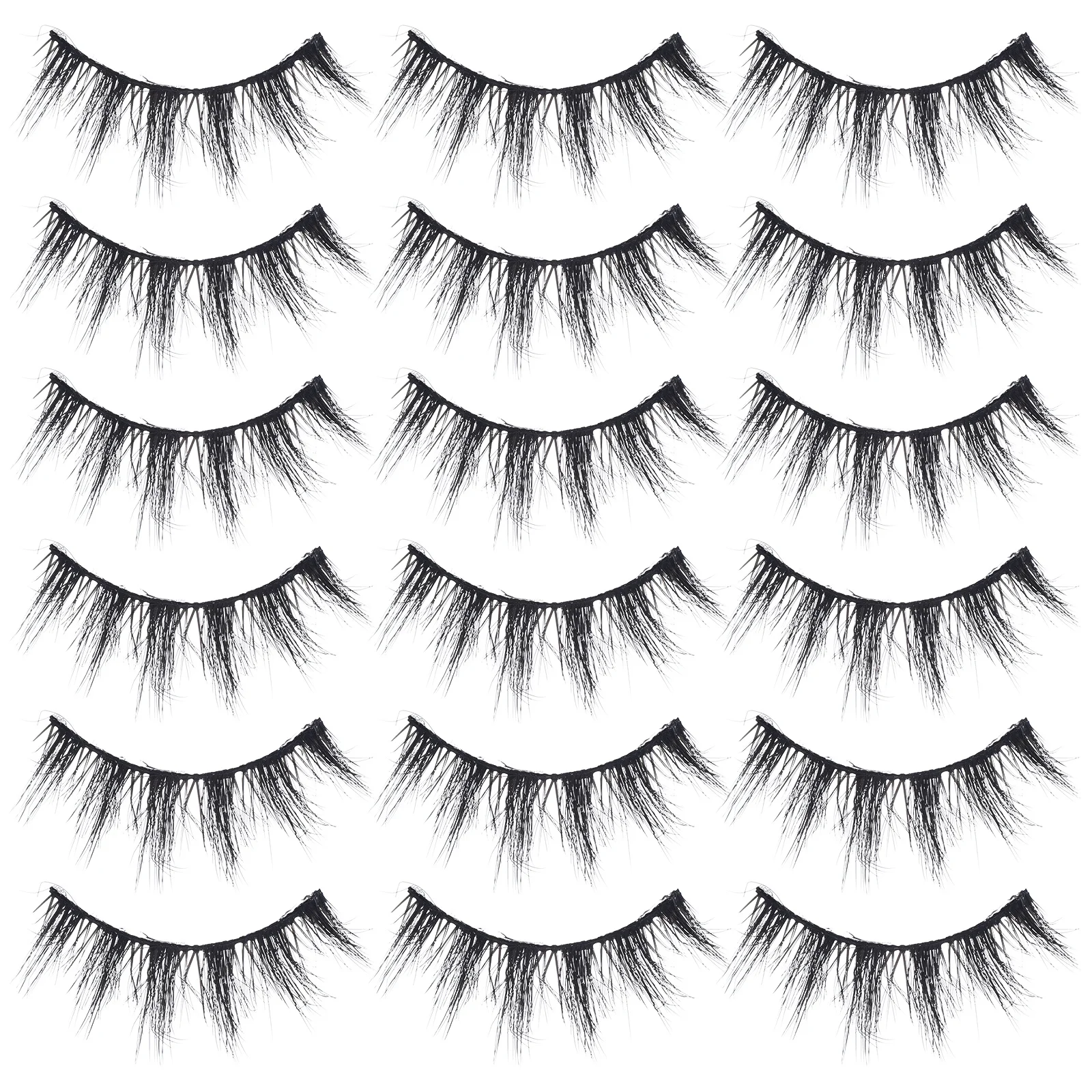 

20Pairs Faux Lash Strips Lightweight Comfortable Fake Eyelashes Intense Volume Bulk Lashes in Bulk Eyelashes