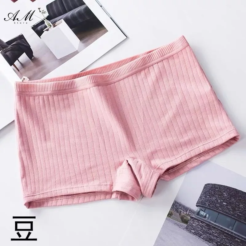 Elastic Women Safety Panties Cotton Under Skirt Seamless Underpant Female Summer Solid Plus Size Boxer Shorts Sexy Panties Women