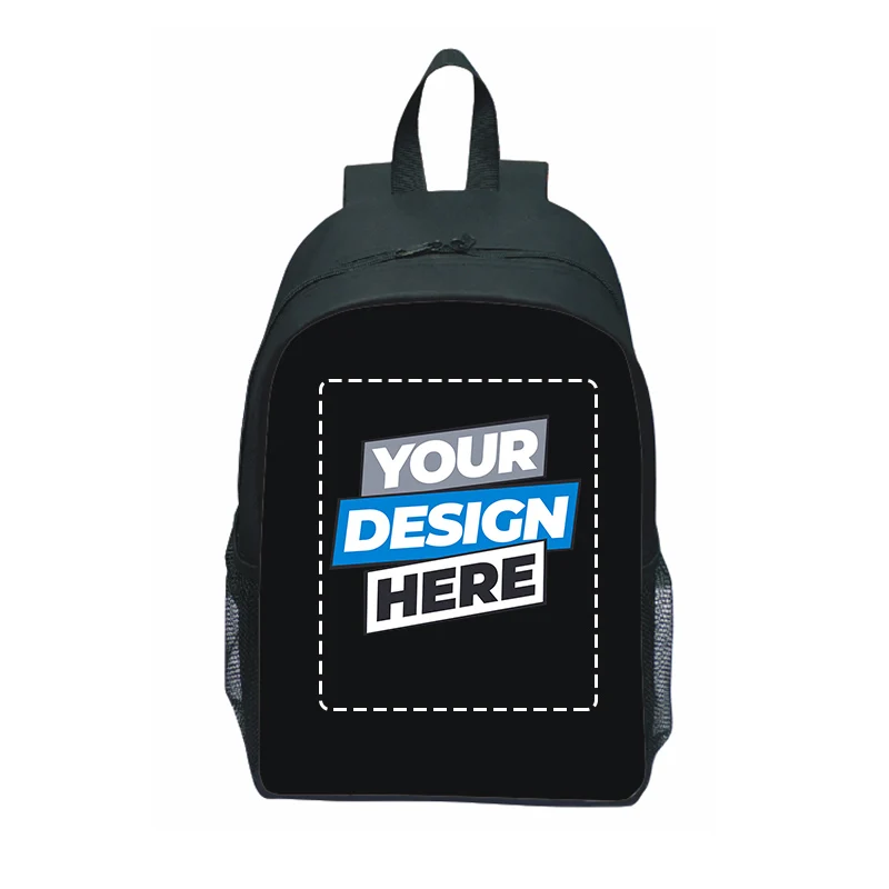 

Custom Custom Your Photo Logo Message Backpacks Men Women Casual Bookbag for School College DIY Design Bags