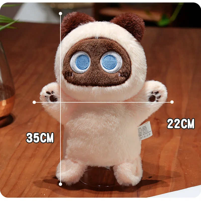 TreasuringU, nuevo títere de mano de gato siamés, muñecos de gato de animales, muñeco de mano de felpa, juguetes de aprendizaje para educación temprana, regalo de cumpleaños y Navidad