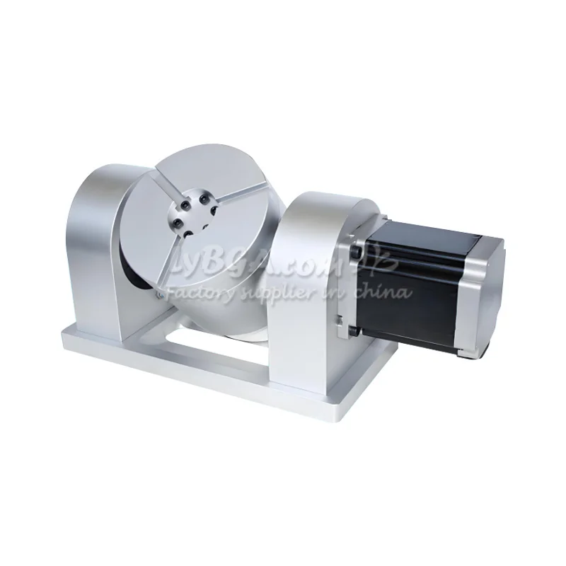 25-50 Harmonic Control Box Worktable Φ139mm CNC Rotary Axis Deceleration Ratio 50:1 Rotatable Worktable CNC Rotary Axis