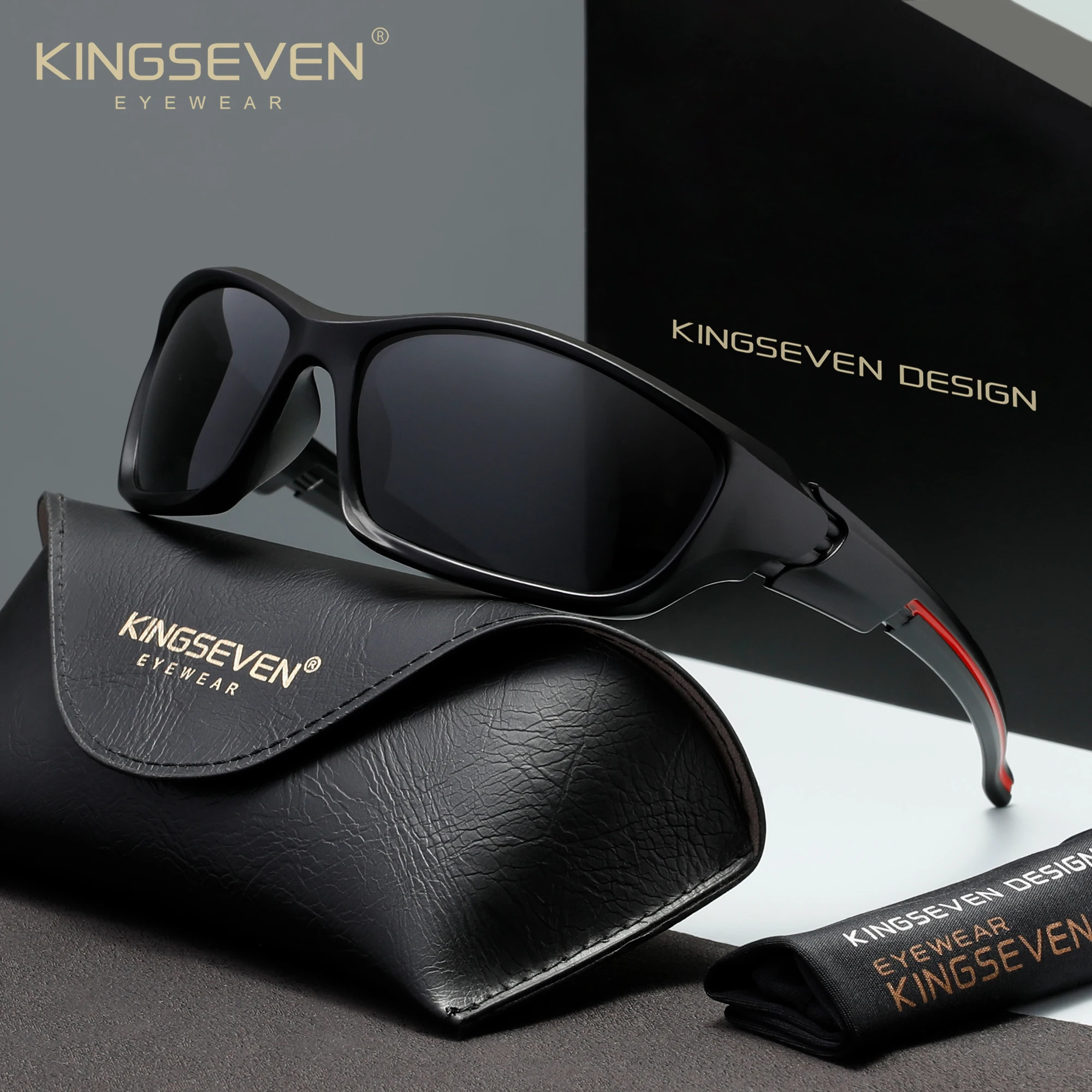 

Солнцезащитные очки KINGSEVEN для спорта и езды на велосипеде, поляризационные, с защитой от УФ400, модные очки TR90 для мужчин и женщин, для активного отдыха, велоспорта, рыбалки