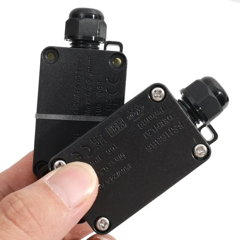 450V Outdoor Waterproof IP66 Electrical Cable Wire Connector Junction Box Led Light with Terminal Electrical Equipment Supplies