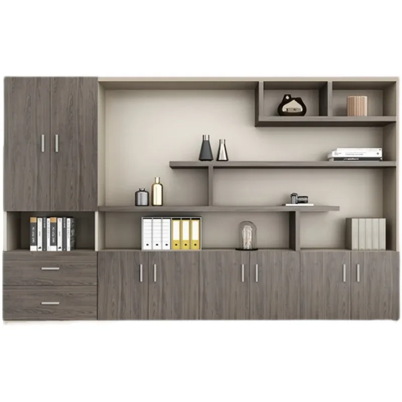 Display Shelves Filing Cabinet Drawers Vertical Storage Rangement Office Cupboards Open Modern Armoires De Salon Large Furniture