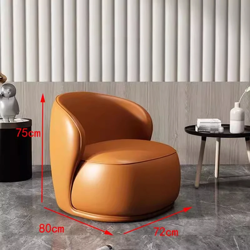 

Design Orange Style Chairs Comfort Nordic Modern Chaise Bedroom Chairs Floor Ergonomic Sillas De Sala Living Room Furniture