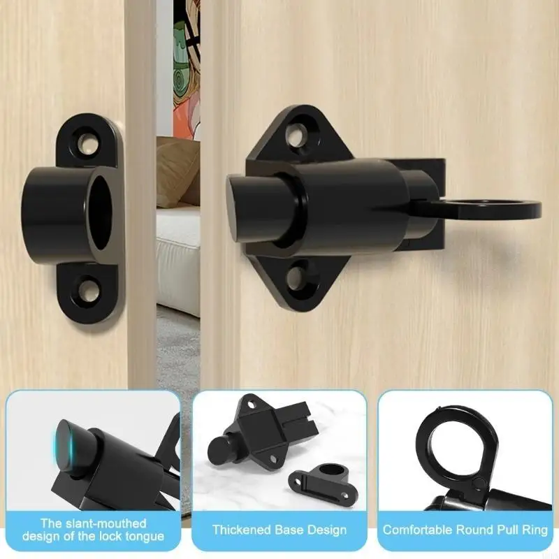 2 Stuks Aluminium Deurvergrendeling Pin Lente Deur Bolt Vergrendelingen Lock Hardware