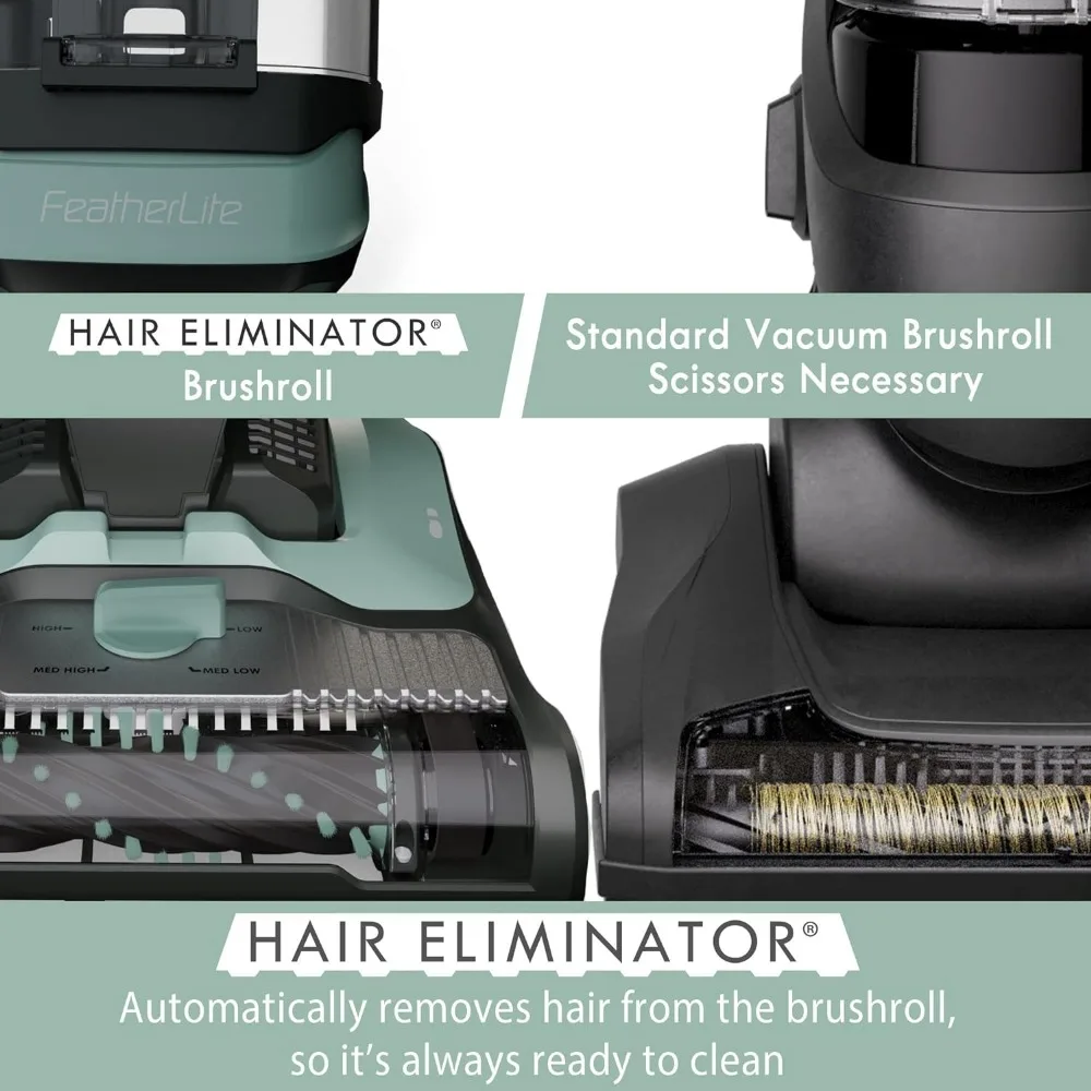 DU1275 Bagless Upright Vacuum Lightweight Carpet Cleaner with 4 Height Adjustment, Hair Eliminator brushroll