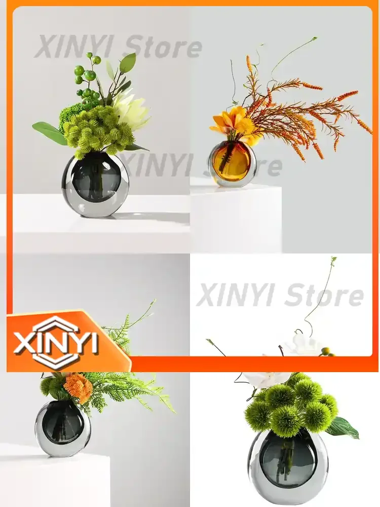 Customizable Model Room Floral Ornaments for Modern Living Room Table Flower Arrangement and Fake Flower Hotel Decor