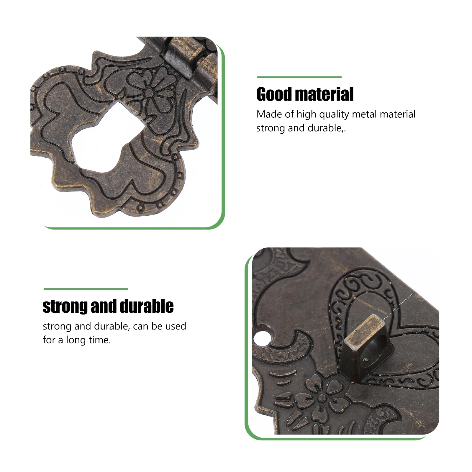 

5pcs Zinc Alloy Hasp Locks Box Buckle Clasps Diy Suitcase Accessories Durable Luggage Lock Hardware For Trunk Storage Cases