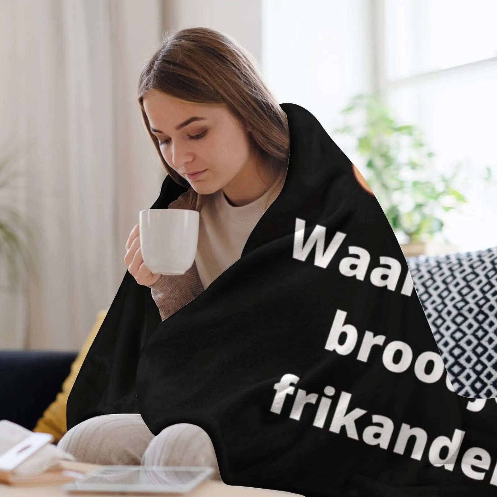 Waar je mijn broodje frikandel? hodit flauš pro děťátko nap postel linens deky pro postel deky