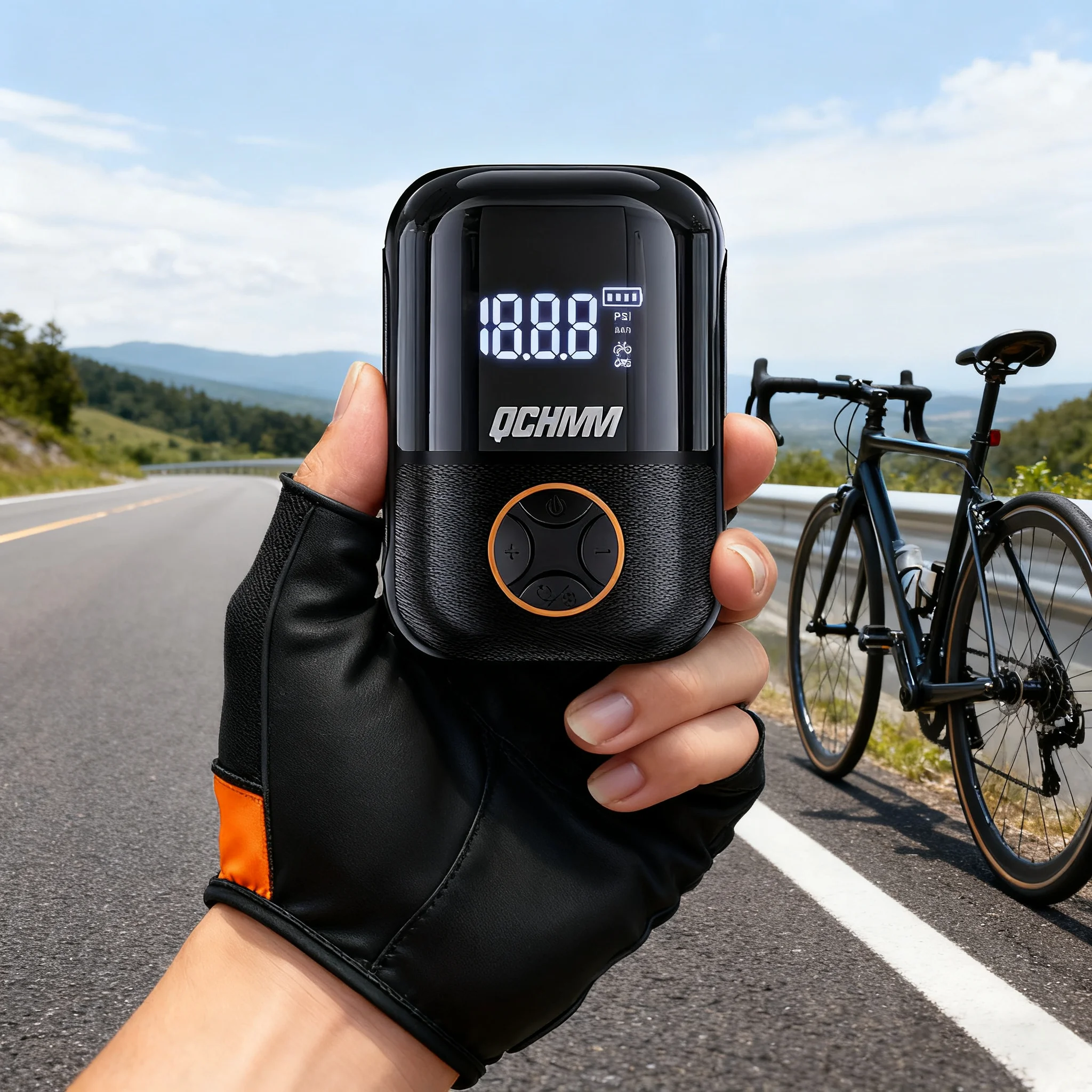 

Tiny Pump Mini Bicycle Electric Air Pump, 150 PSI Electric Bicycle Air Pump