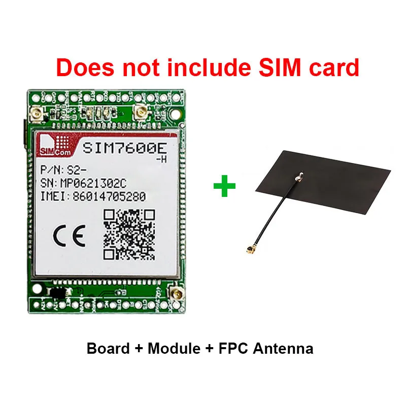 SIM7600E-H Core Board Development SIMCOM 4G LTE Cat4 Module Support GNSS breakout kit With Antenna for Europe/Middle East/Africa