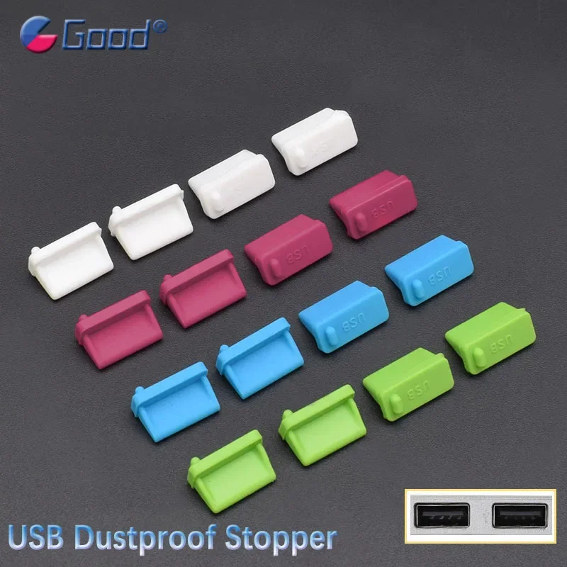 USB Dustproof Stopper Laptop Desktop Computer Universal Interface Protector Waterproof Cover Silicone Durable Anti-dust Plugs