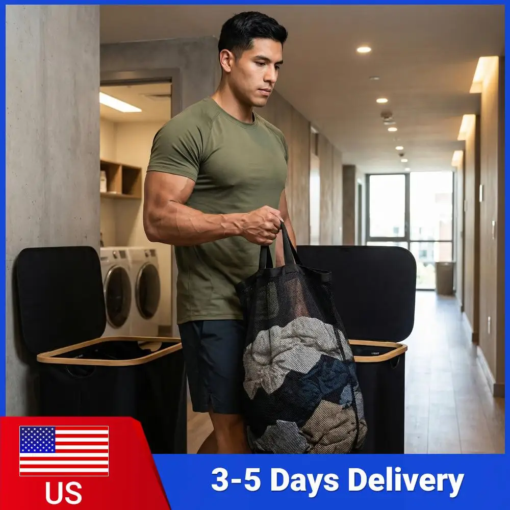 

Корзина для грязного белья на 160 л с крышкой и съемными внутренними мешками, органайзер для стирки для ванной, спальни, небольших помещений