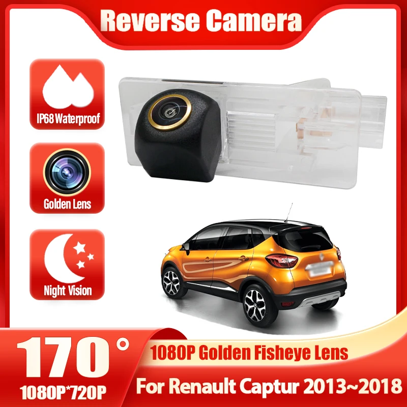 

Автомобильная камера заднего вида Full HD CCD Высокое качество RCA для Renault Captur 2013 2014 2015 2016 2017 2018 Резервная камера заднего вида