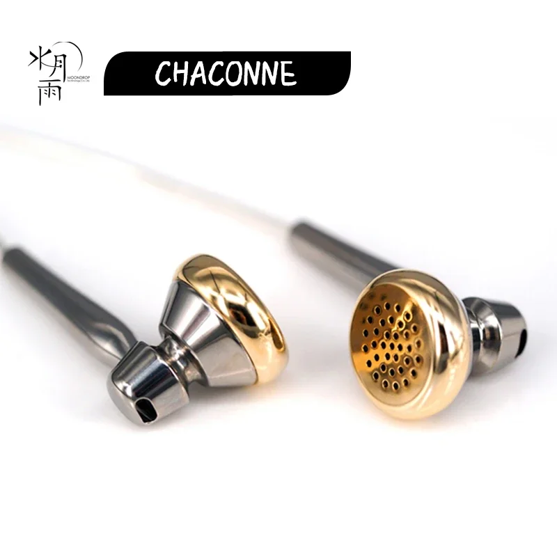 Moondrop CHACONNE Dynamic Earphones Titanium Shell & LCP Diaphragm HIFI Earbuds