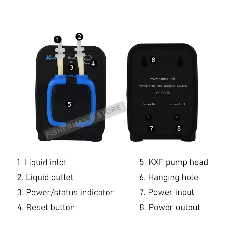 Kamoer X1 PRO 2 V2 Bluetooth WiFi APP Dosing Pump Fish Tank Aquarium Pump Nutrient Droplet Pump