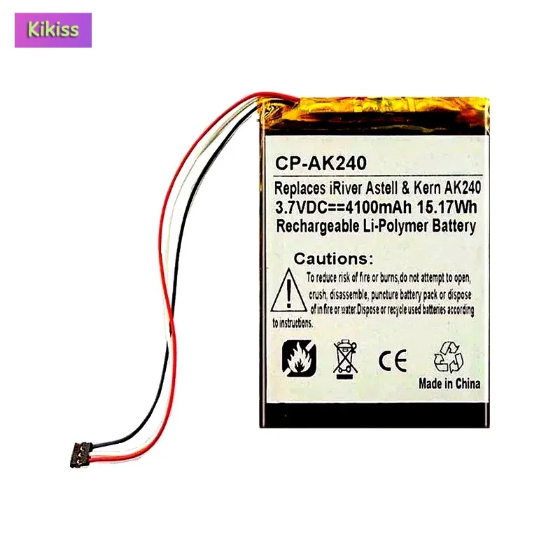 Replacement Player Battery For iRiver Astell & Kern AK240 Player 3-wire plug AK240(3line) 4100mAh