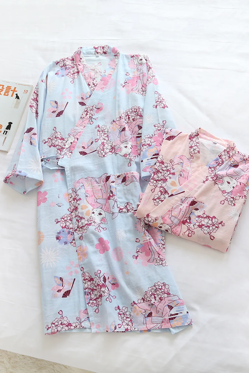 Kimono Women Yukata Japanese Clothes Summer Asian Streetwear Print Kimono Cardigan Shirt Women Japanese Robe Haori Kimonos