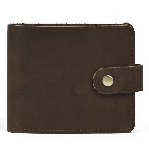 LD-Q012 Leather Short Men's Wallet, Fashionable Coin Change, Multifunctional Card Bag, Retro Top Layer Cowhide Wallet