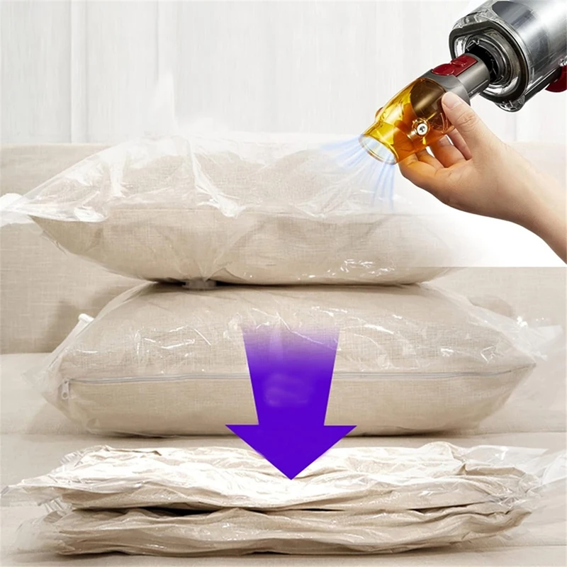 ABBK Vacuum Compression Bag Suction Tip for Dyson V7 V8 V10 V11 V12 V15 Slim, Dual Air Intakes Adapter
