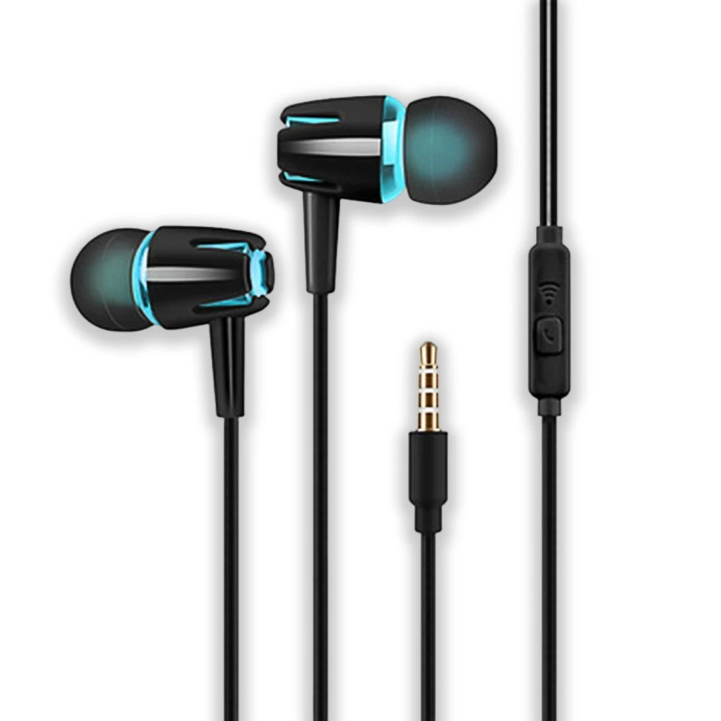 Wired Earphone In-Ear Sport Running Walking Riding Music Play Video Gaming TV Portable Pocket Universal Headset